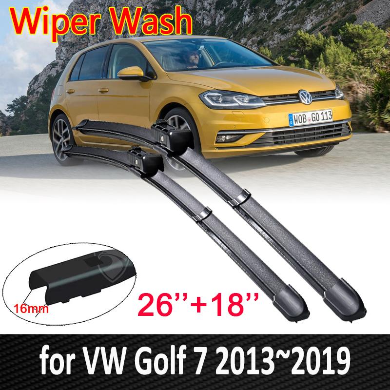 for Volkswagen VW Golf 7 MK7 2013~ Car Wiper Blade Windscreen Windshield Window Wipers Car Goods 2014 2015 2016 2017 2018