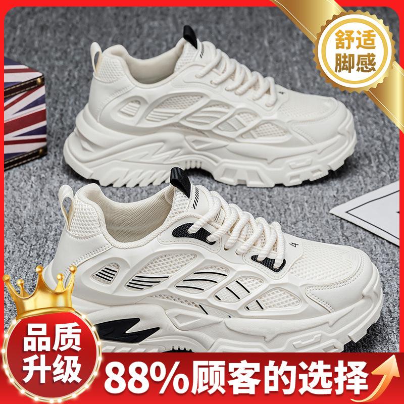 Schuhe Frühling neue Studenten Netz atmungsaktive Sport Freizeitschuhe Plateau Papa Schuhe