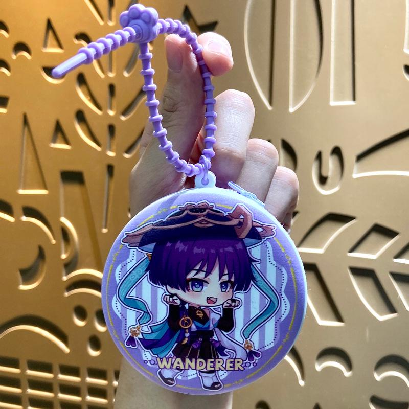 Genshin Anime Münzaufbewahrung & Schlüsselanhänger Anhänger Geschenkset