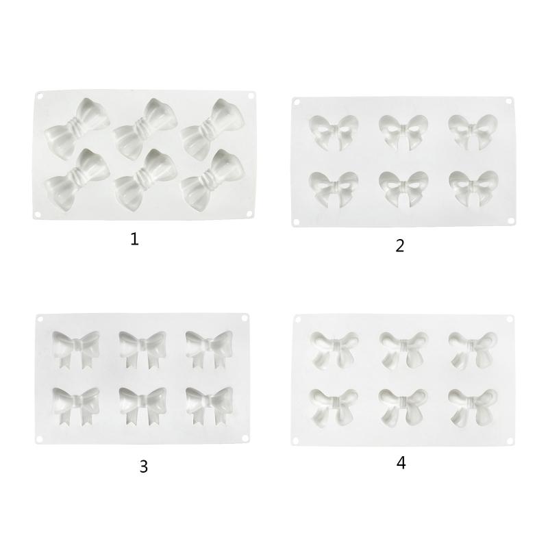 DIY Handmade Soap Making Supplies Silicone Fondant Mold Creative Bowknot Cake Decorating Tool Molds Gift for Baking