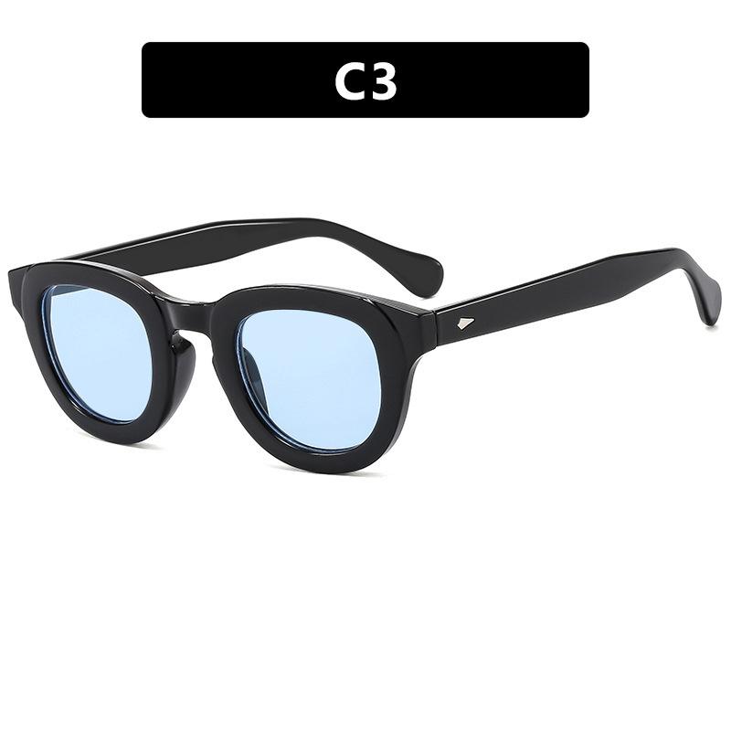 Retro Round Small Frame Sunglasses UV400 Protection High End Unisex Shades Outdoor Trendy Goggles Resistant