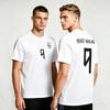 Haaland Norway Name & Number 9 T Shirt Black White Comfortable Cotton Fabric Round Neck Casual Short Sleeve Unisex Tees T Shirt