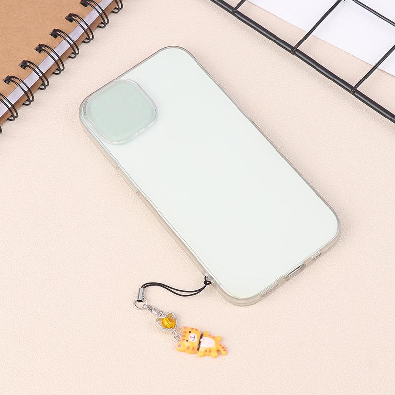 Cat Pendant Cat Phone Strap Cellphone Chain Anti Lost Y2K Phone Charm Key Ring Heart Phone Lanyard Backpack Ornament