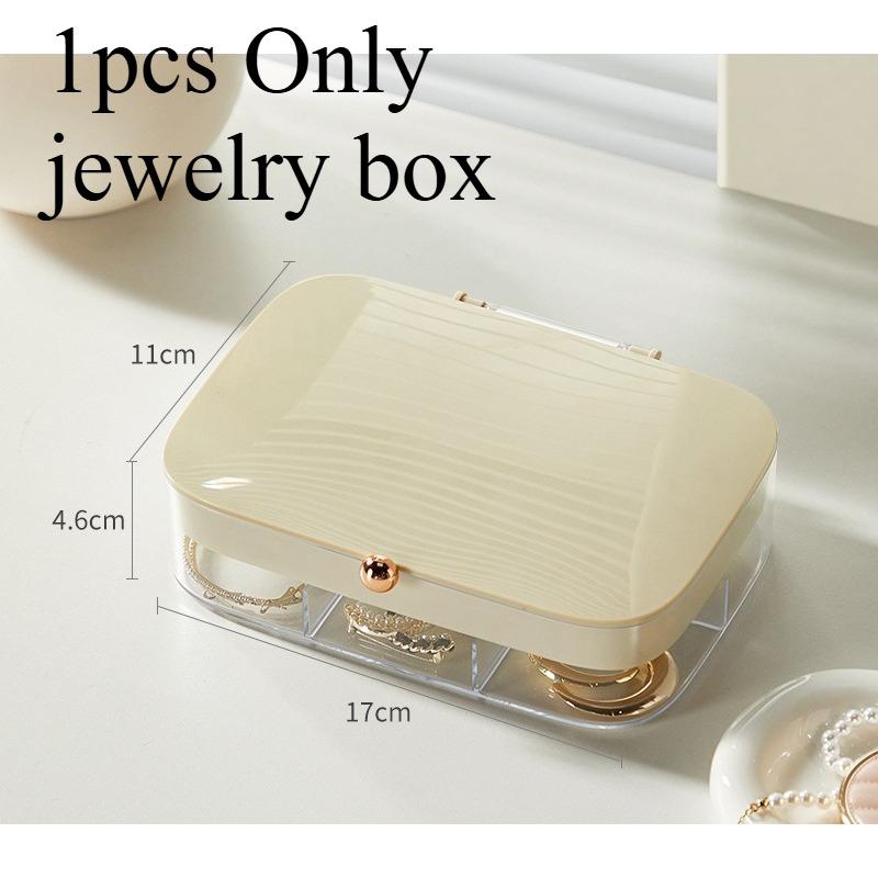 

1/2pcs Jewelry Storage Box Jewelry Organizer Multi-functional Accessory Box Suitable for Storing Earrings Rings and Necklaces