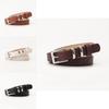 Fashion Womens Leather Belt With Pin Buckle For Casual And Office Wear