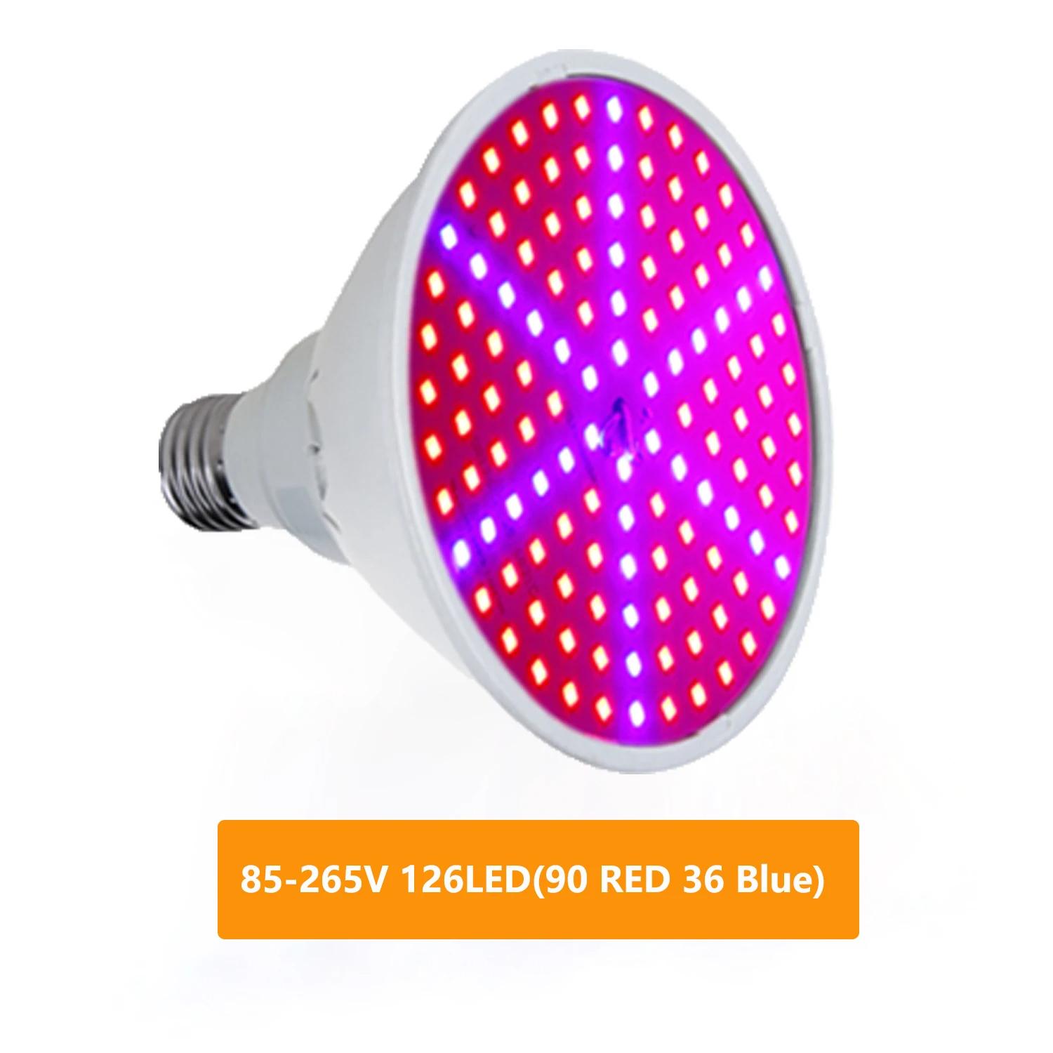 

Светодиодный светильник для выращивания растений E27, полный спектр, фитолампа для выращивания растений, гидропоника 48/60/80/126/200/300Led для освещения палаток для выращивания в теплицах