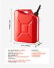VEVOR Metal Fuel Container, 20 L, Fuel Jerry Can with Spout and Comfort Handle, 6 L/min Max Flow Rate