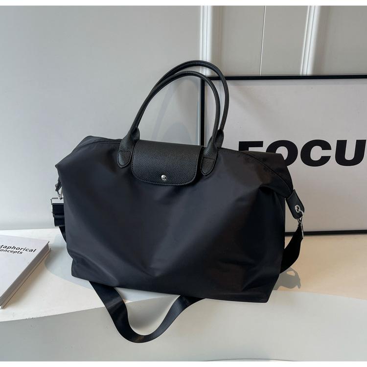 

Мамина сумка-тоут для поездок на работу, вышитый нейлон, большая вместимость, дорожная сумка, портативная сумка на одно плечо, сумка под мышкой large чёрный