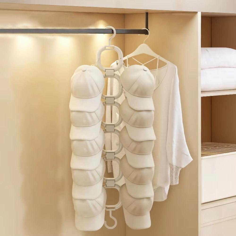 Space Saving Baseball Cap Hanger Vertical Hanging Hat Organizer Fashion Hat Display Holder  Bedroom
