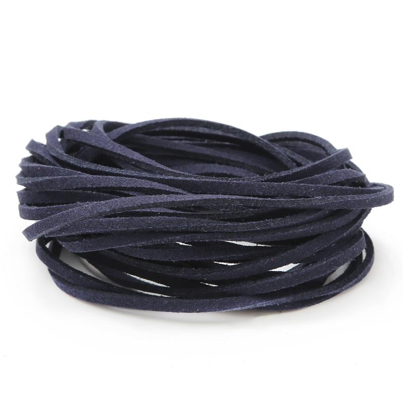 4Meter Micro-Fiber Flat Faxu Leather Lace Beading Thread Faux Suede Cord String Velvet Beading DIY Jewelry Findings Supplies