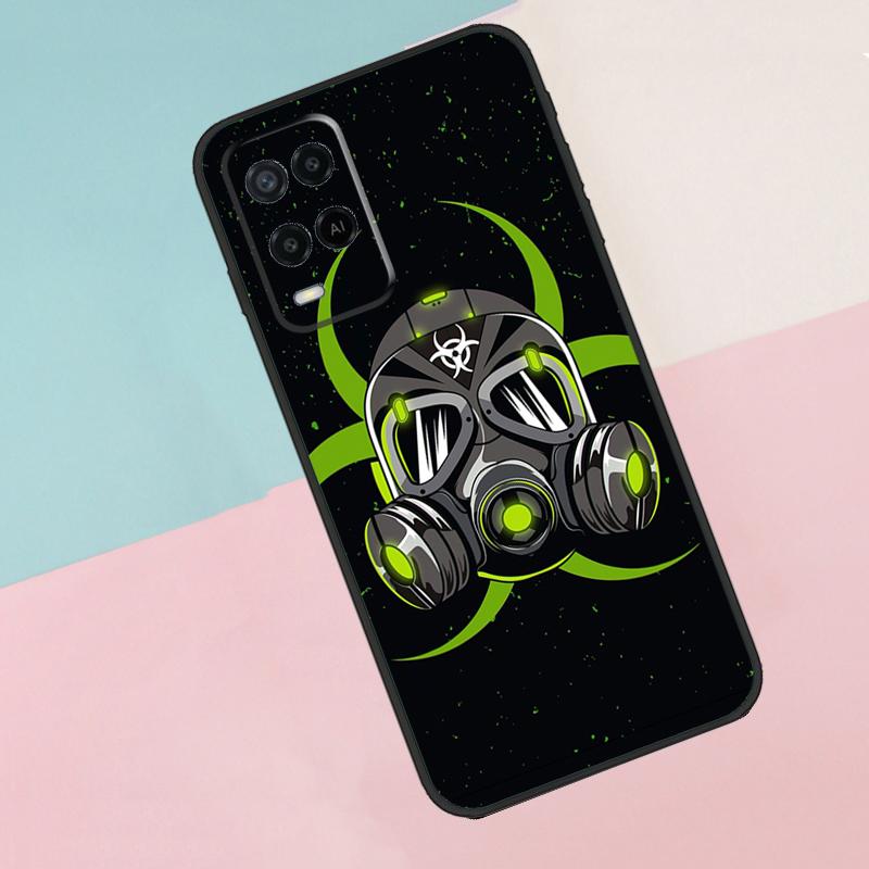 Nuclear Mask Gas Mask For Oppo A74 A94 A54 A80 A78 A98 A40 A60 A18 A38 A58 A15 A17 A77 A57S A16 A76 A96 Phone Case