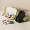 Multi-Functional Dustproof Storage Box Creative Sewing Box Portable Student Manual Sewing Including Needles Threads
