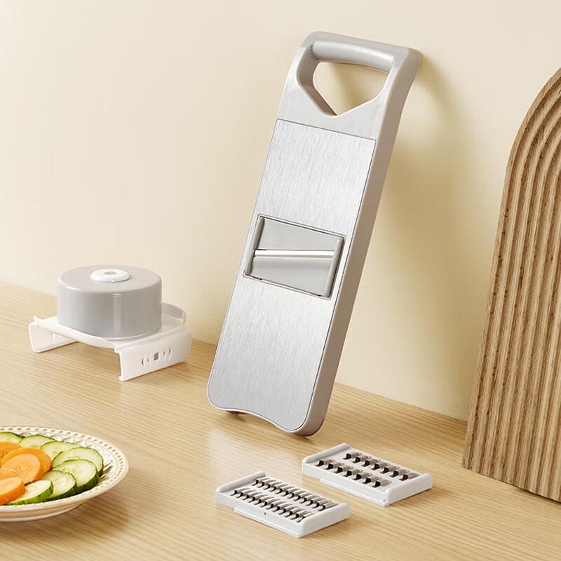 Stainless Steel Mandoline Slicer with Hand Guard