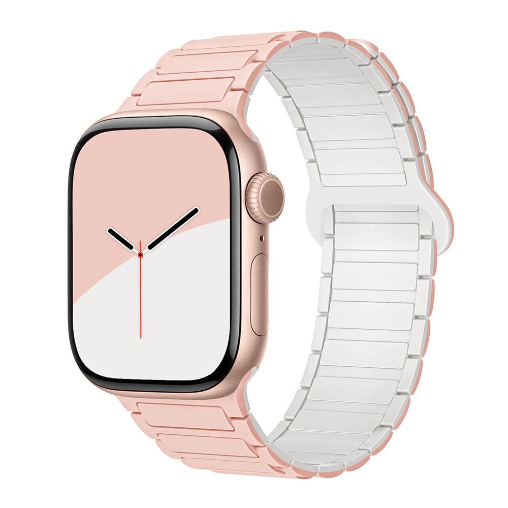 Second-Generation Magnetic Silicone Strap for Apple iWatch (38/40/41mm) - Three-Link Design