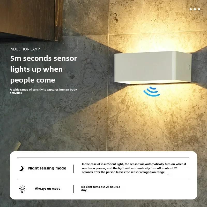 Rechargeable Magnetic Wall Lamp Human Body Induction Bedroom Bedside No Wiring No Punching Corridor Aisle Wall Lamp