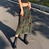 New Printed Loose A-line Skirts Women Fashion Summer Street Retro High Waisted Hip Hugging Skirts Spicy Girl Casual Simple Elegant Clothing