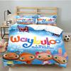 Waybuloo Adventures 3PCS Bedding set,Ideal for 1pc Duvet Cover And 2pcs Pillowcases Perfect for Fan gift,Ideal for Bedroom, Dormitory