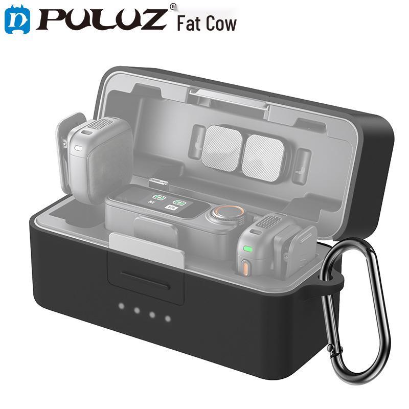 

PULUZ Protective Silicone Dustproof Case for DJI Mic 3 Charging Case чорний