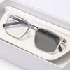 High Definition Photochromic Myopia Glasses Square Full-Frame Business Ultra-Lightweight Eyewear Minus Diopter 0 To -4.0