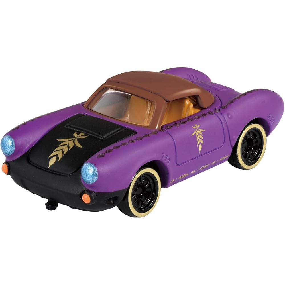 Tomica Disney Motors Flash Beat Anna Toy Car with Detailed Design and Pull-Back Action