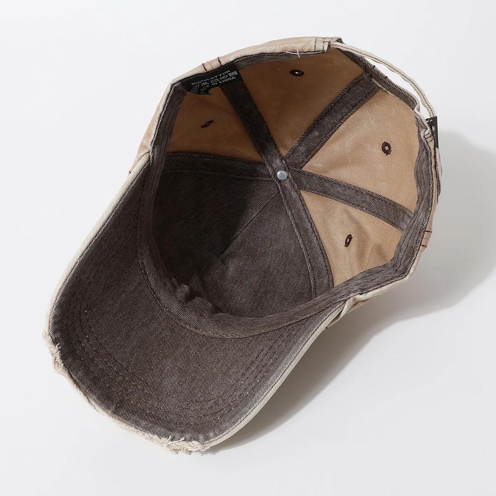 Neue Damen gewaschene Baumwollkappe Buchstaben-A Stickerei Vintage Baseballkappen Weiblich Verstellbar Lässig Outdoor Streetwear Sporthut