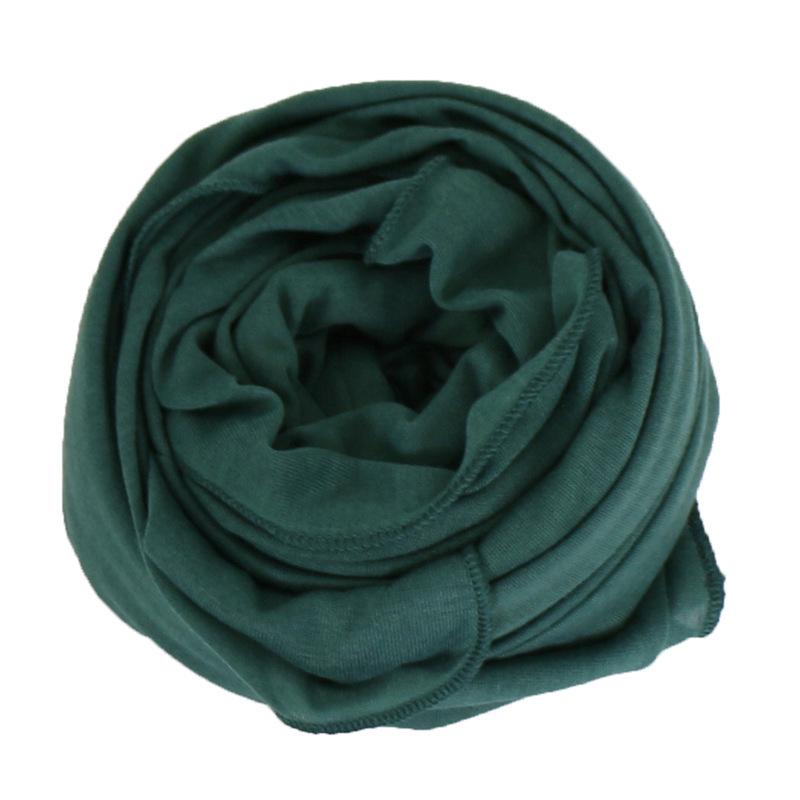 Muslim Hijab Jersey Scarf Soft Solid Shawl Headscarf Foulard Femme Musulman Islam Clothing Arab Wrap Head Scarves Hoofddoek
