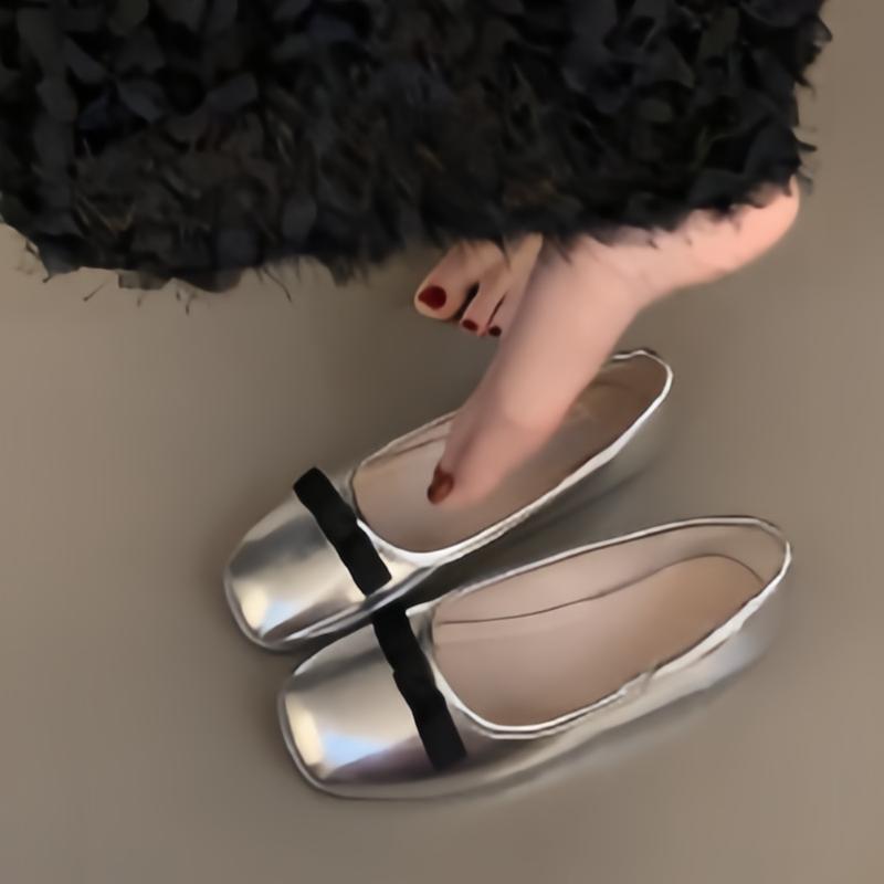 2026 New Spring Summer Flat Ballet Shoes Women's Shoes Retro Mary Jane Shoes Ballet Flats Women Zapatos Mujer Chaussures Femme
