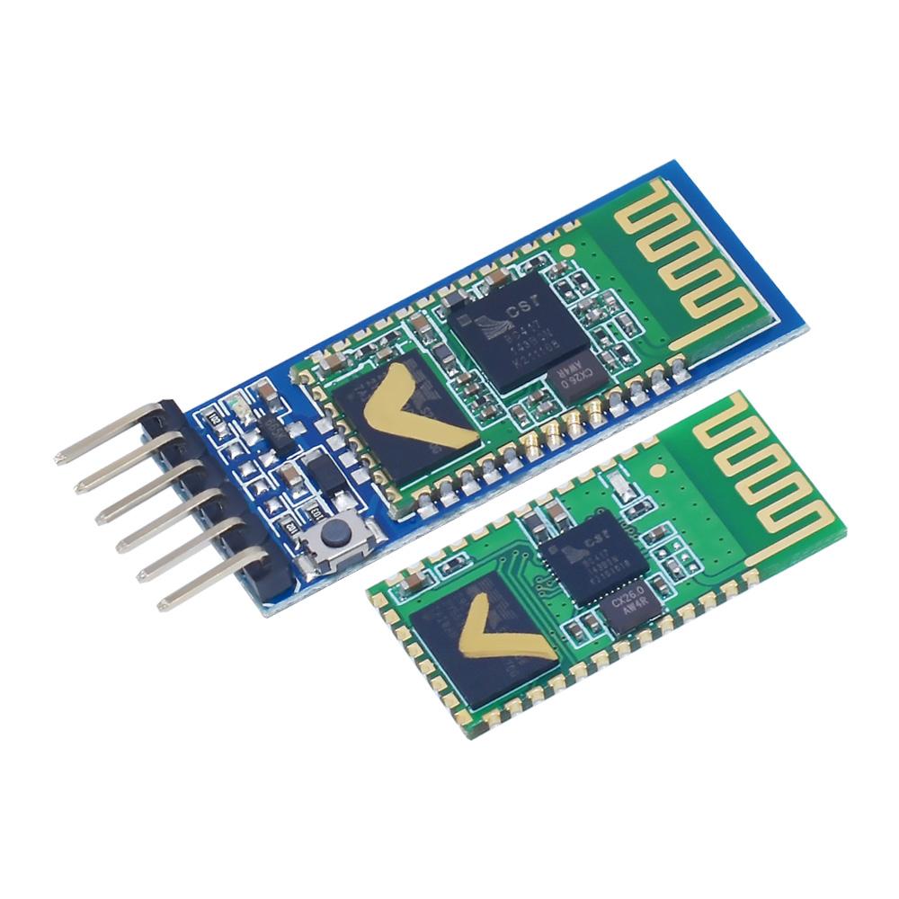 LIZAO HC-05 HC-06 Master-Slave 4Pin Anti-Reverse, Integrated Bluetooth Serial Pass-Through Module, Wireless Serial for Arduino