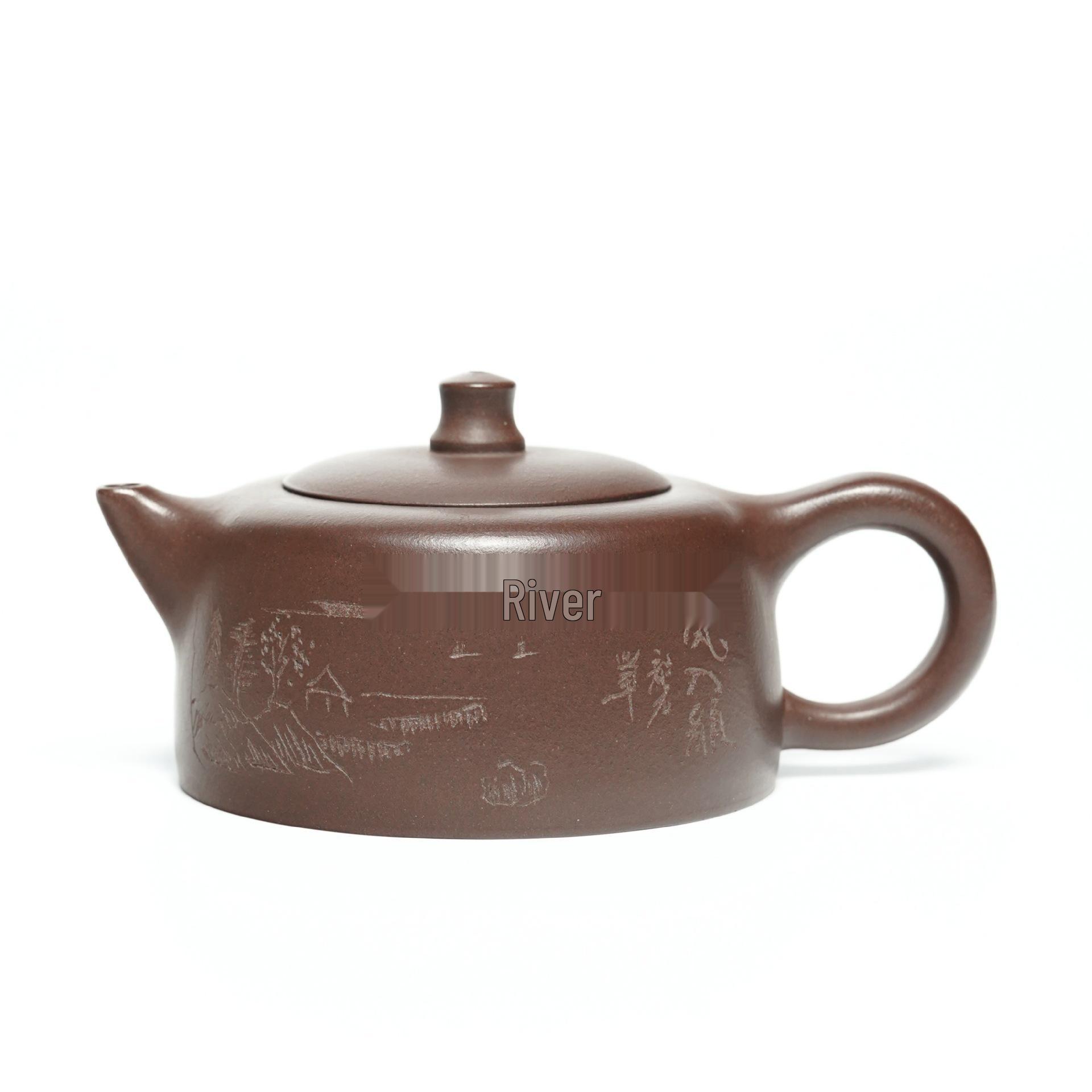 Yixing Zisha Handmade Purple Clay Teapot Set for Tea Brewing