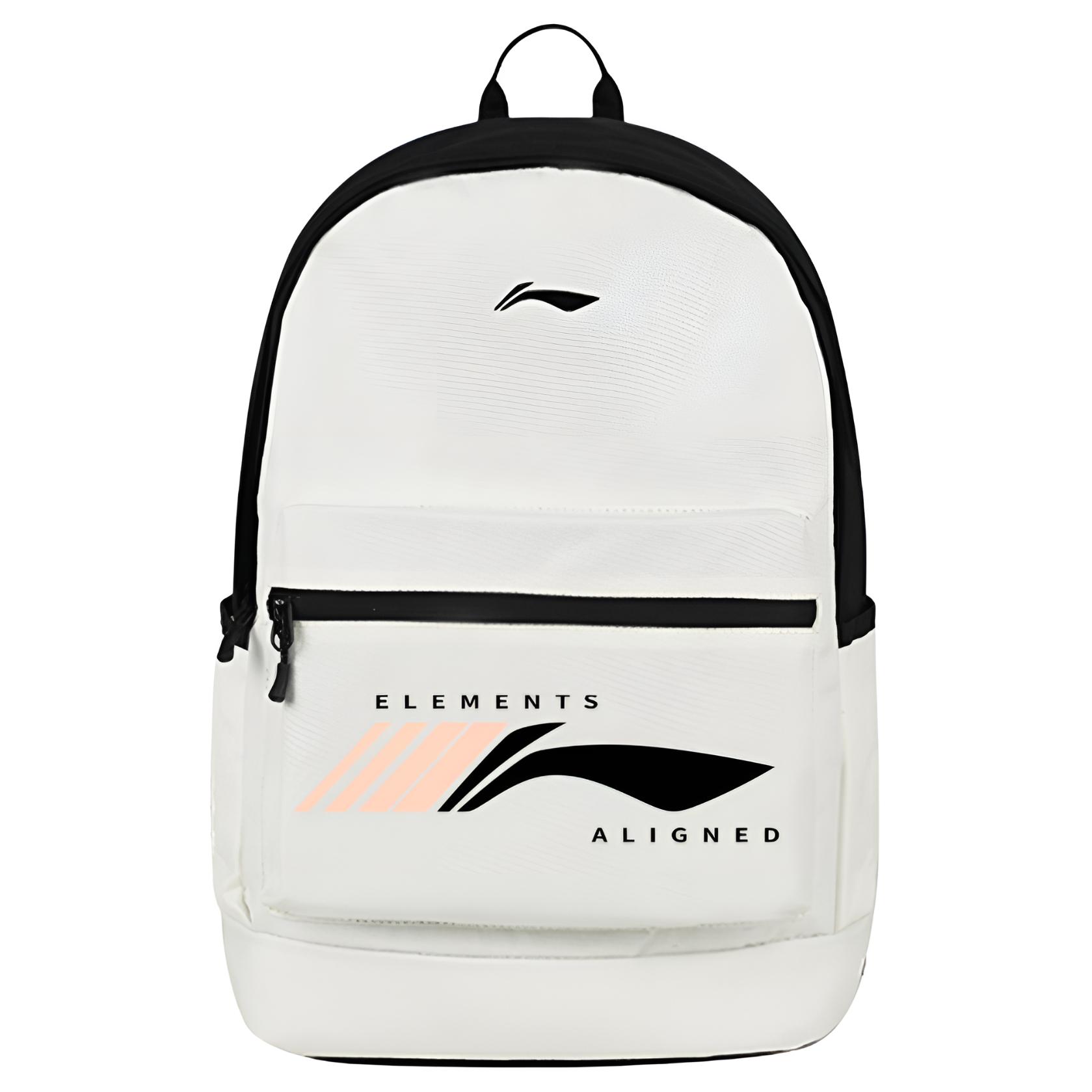 Li Ning Polyester Backpack Regular Unisex Ecru YBSU167-6A9