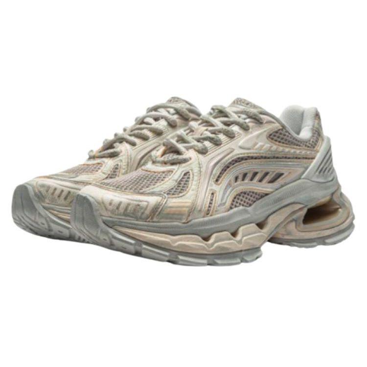 Li Ning Liejun BOW Support Stability Trend Non-Slip Wear-Resistant Low-Top Casual Shoes Women Casual Shoes Off-White Mica-Gray AZGU008-3