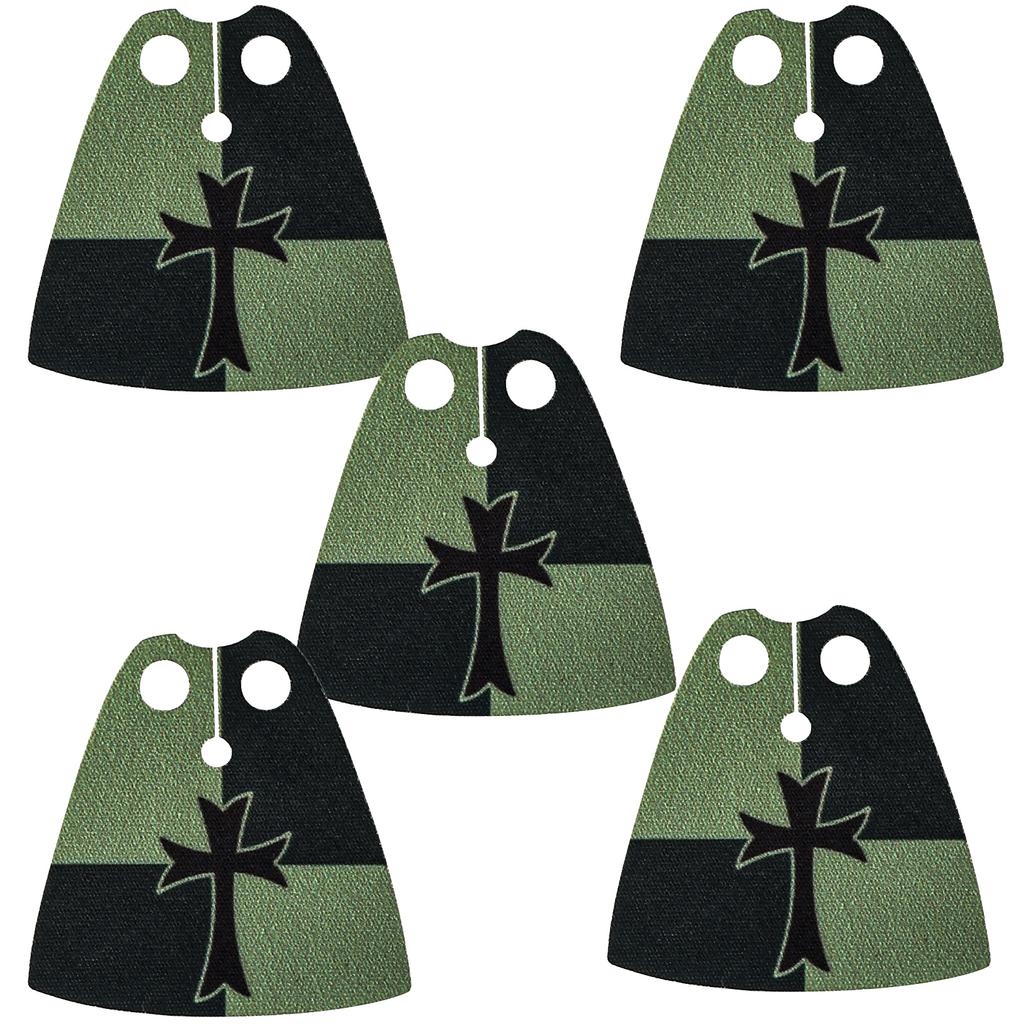 MOC Officer Cape Building Blocks Kit Medieval Lion Knights Figures Accessories Shawl Imitation Fur Cloak Bricks Toys Boys Gift