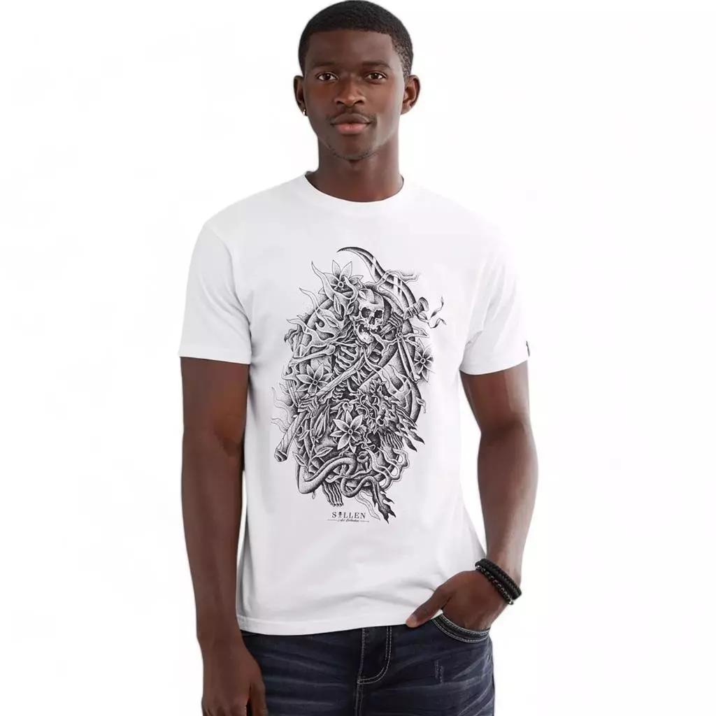 

Sullen Art Co Chase The Drago Skulls Tattoo Biker T Shirt XXXL