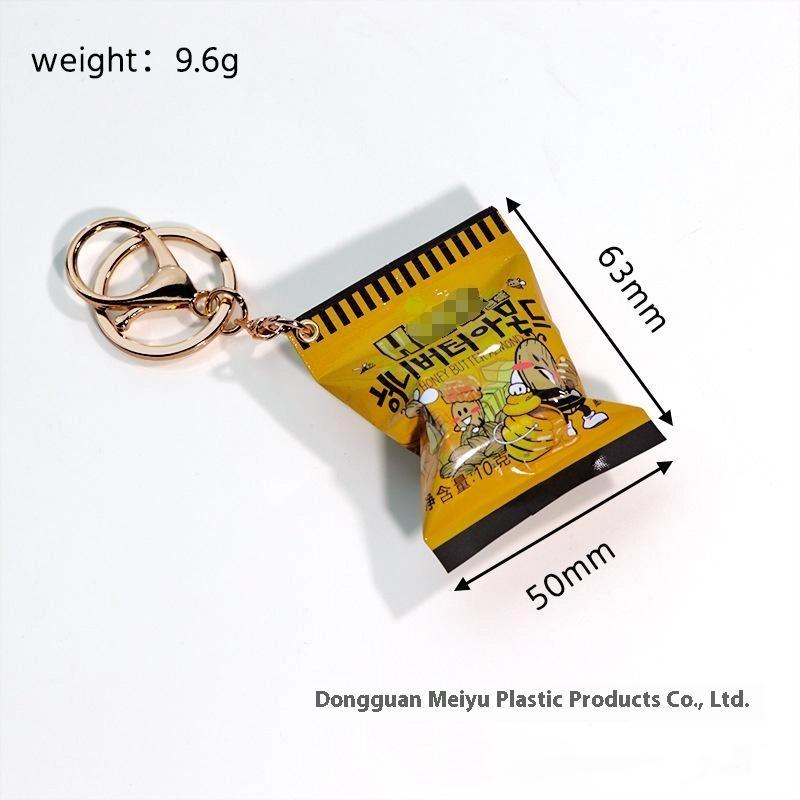 

1 шт. Брелок для ключей автомобиля Симуляция Лапша быстрого приготовления Брелок на телефон Мини-пакет со снеками Подвеска Подарки на год
