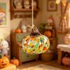 Zucca Decorativa in Vetro Soffiato a Mano Mini Zucca di Halloween per Scaffale Ingresso Esposizione Decorazione Festa Festiva