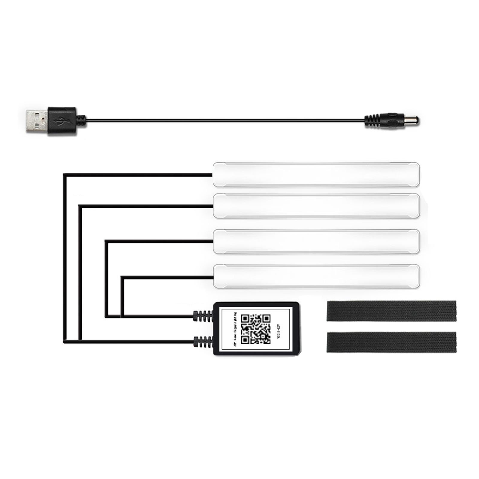 

Автомобильный атмосферный свет Автомобильный интерьерный RGB-свет Окружающий свет для ног Водонепроницаемый Регулировка яркости Декоративная лампа A