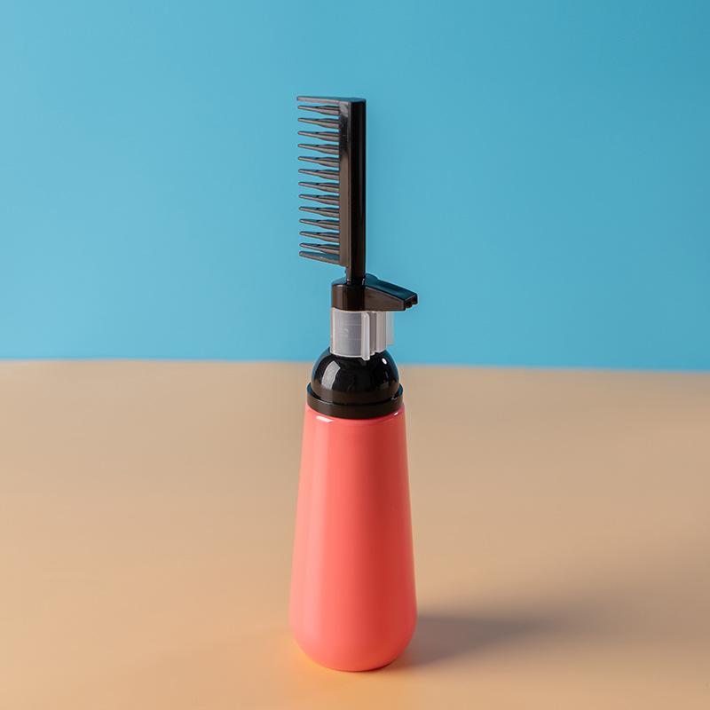 130/200ml Professional Multicolor Plastic Hair Dye Refillable Bottle Applicator Comb Dispensing Salon Hair Coloring Styling Tool