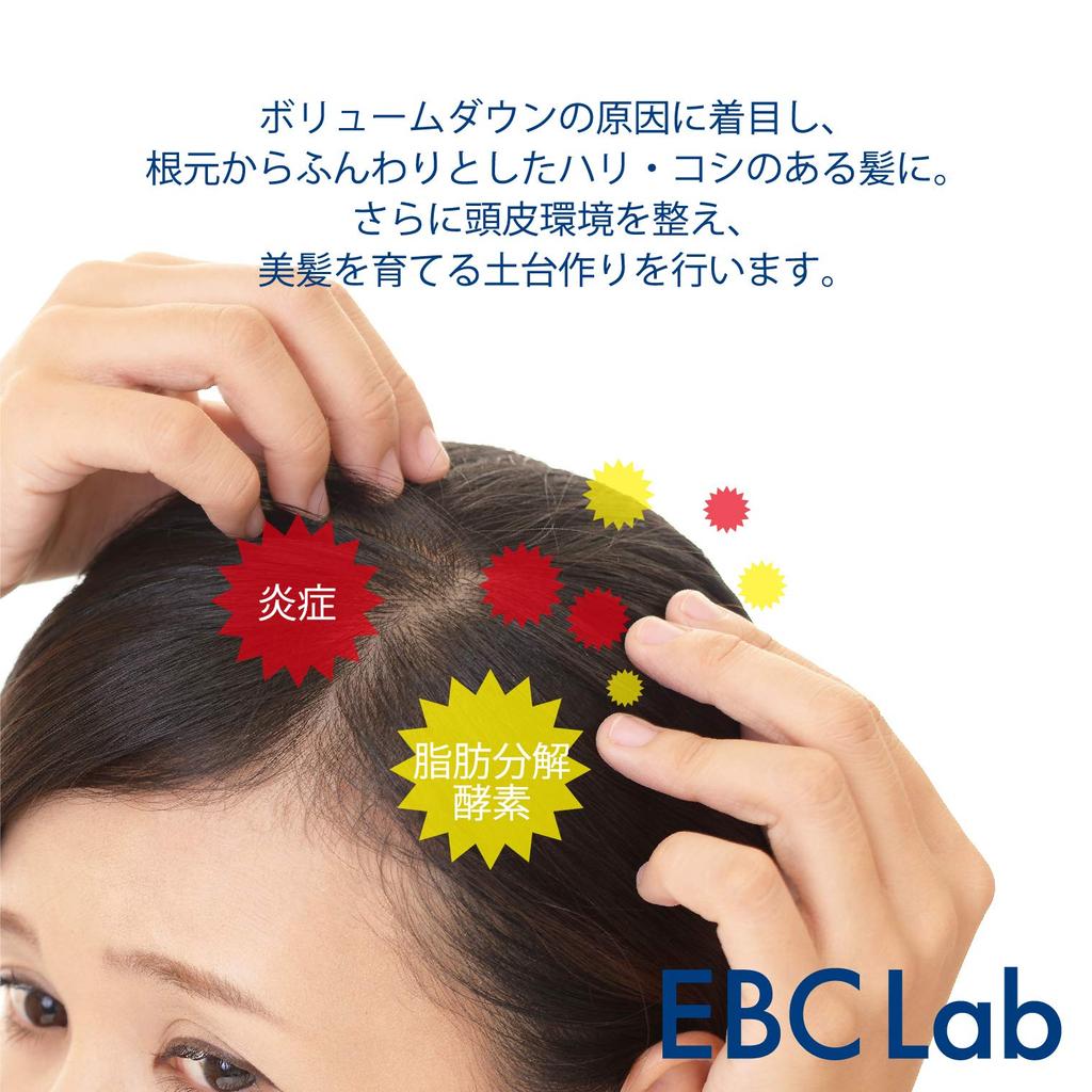 EBC Lab Scalp Clear Shampoo and Conditioner Set for Flat Scalp Made In Japan Volume-Up 2-Piece Hair, Care,