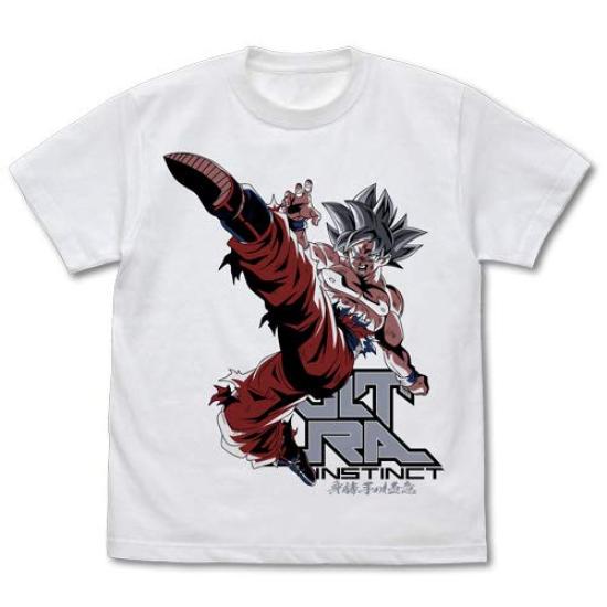 

2026 Summer Dragon Ball Super Goku Ultra Instinct Unisexs TShirt Kick Pose Graphic Cotton Fit Breathable Casual Short Sleeve Tee S