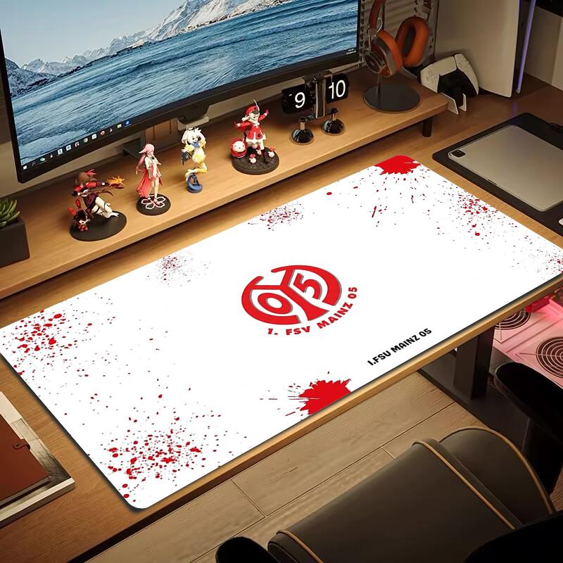FSV Mainz 05 Mouse Pad Large Gaming Table Cushion Non-slip Laptop Tablet Big Mousepad XXL Mat Mini PC Playmat With Lock edge_xia