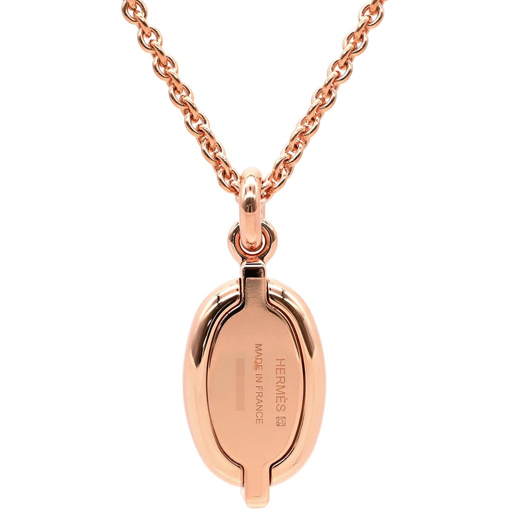 Hermes Mailon Mini Maillon PM PendantNecklace Gold Plated/enamel Array