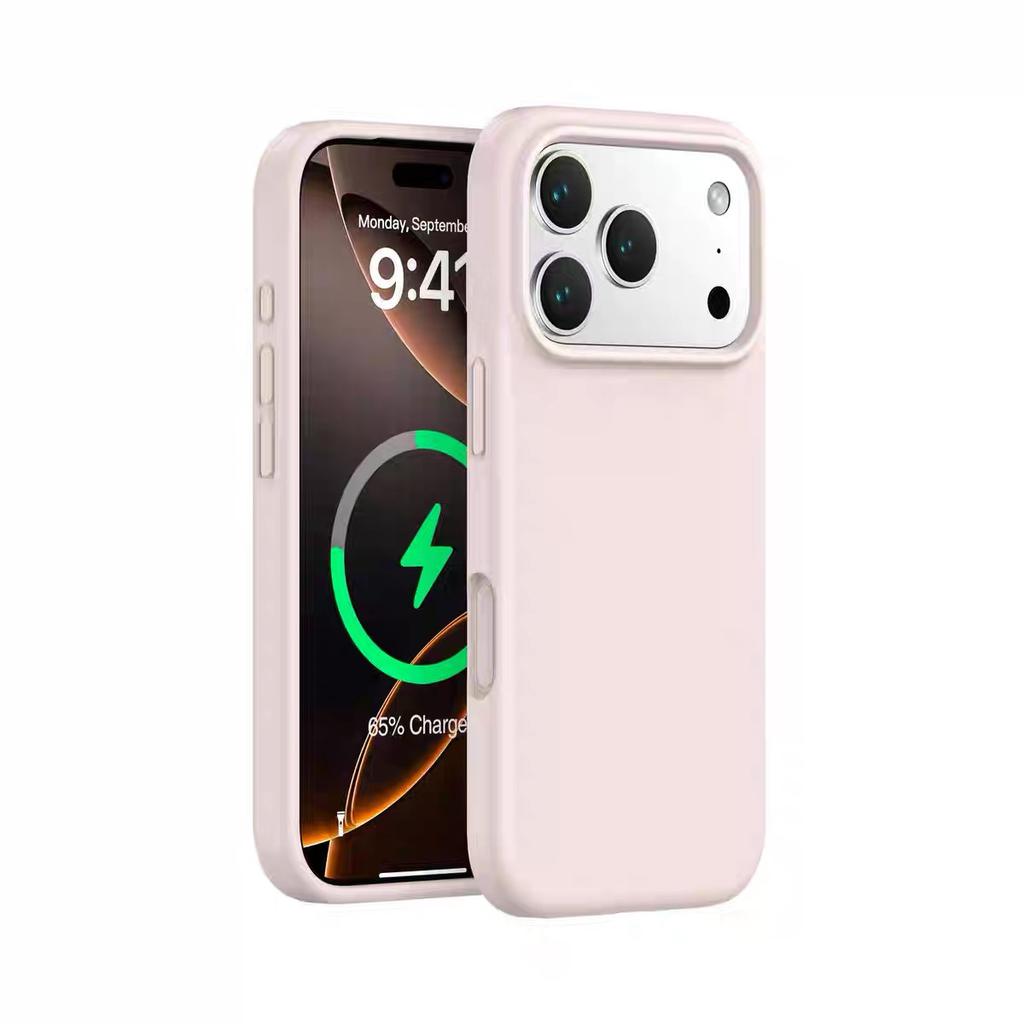 Applicable To IPhone17 Built In Magnetic Phone Case Liquid Silicone Apple 16proMax Skin Friendly 15 Protection Case