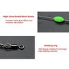 7 Pcs Silicone Soft Shrimp Baits with Hooks Luminous Swimbait Fishing Tackle