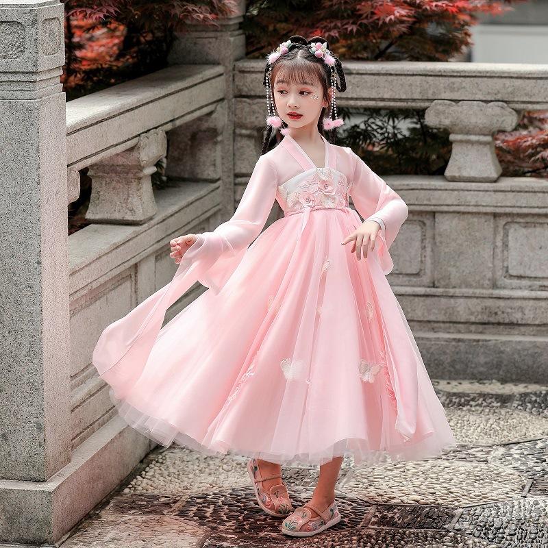 Girl Hanfu Ancient Costume Children Chinese Style Little Girl Dress Tang Dress Princess Skirt National Costume Children