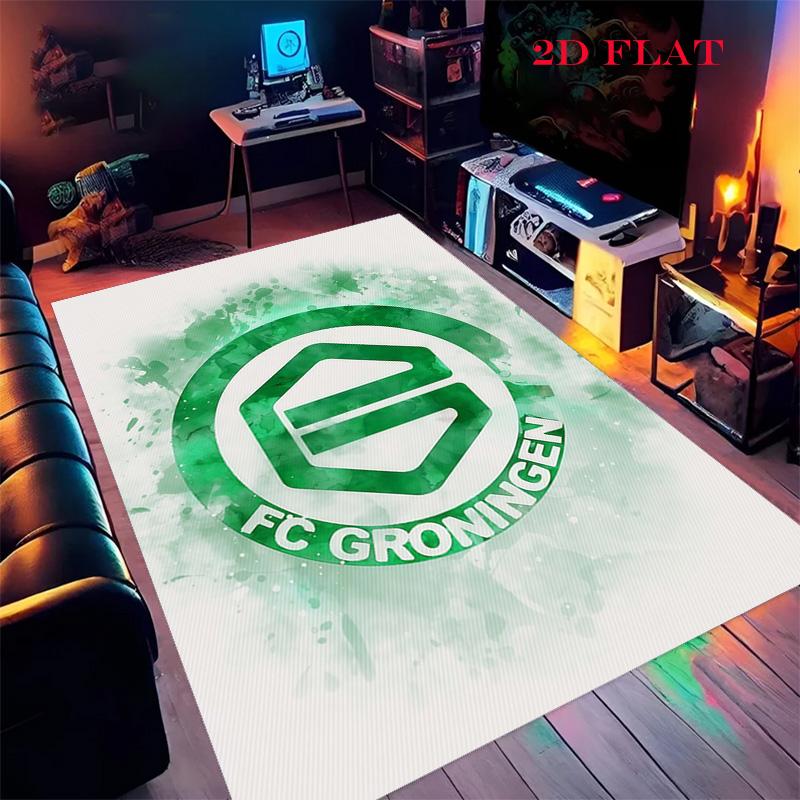 

FC Groningen Carpet Rug for Living Room Bedroom Home Sofa Decoration,Kids play Nonslip Floor Mat 40x60cm( 15x23in )