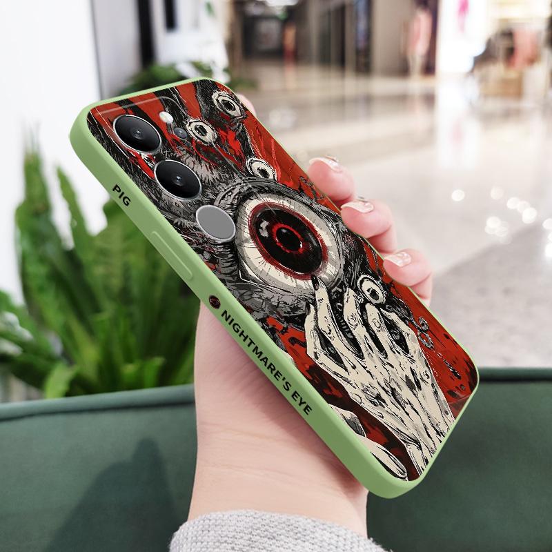 

Devil Eye Phone Case For VIVO V40 V30 V29 V29E V27 V27E V25 V25E V23 V23E V21 V20 Y20 Y12 Y21 Y22 Y50 Y35 Y76 Y36 Pro 4G 5G Y36 4G(Y36 5G) світло-зелений колір