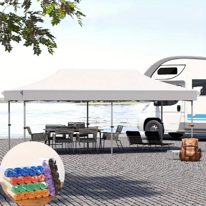 5 Rolls of 100 Disposable Trash Bags - Perfect for Home, Kitchen, Office and Restaurant Cleaning, Essential Household Cleaning Supplies