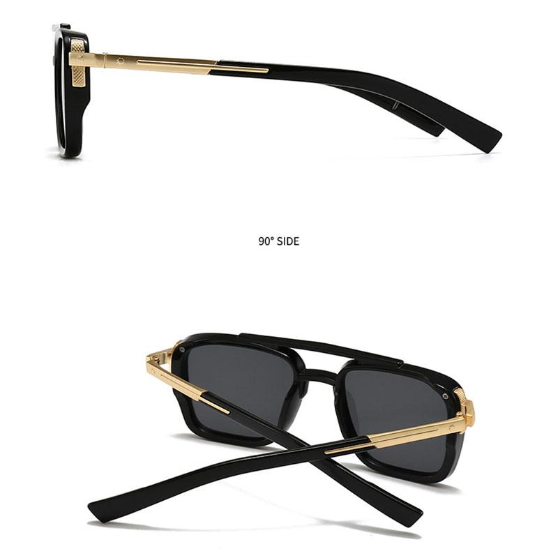 Vintage Pilot Square Sunglasses Women For Men Luxury Brand Designer Sun Glasses Punk Popular Outdoor Driving Eye Glasses Uv400