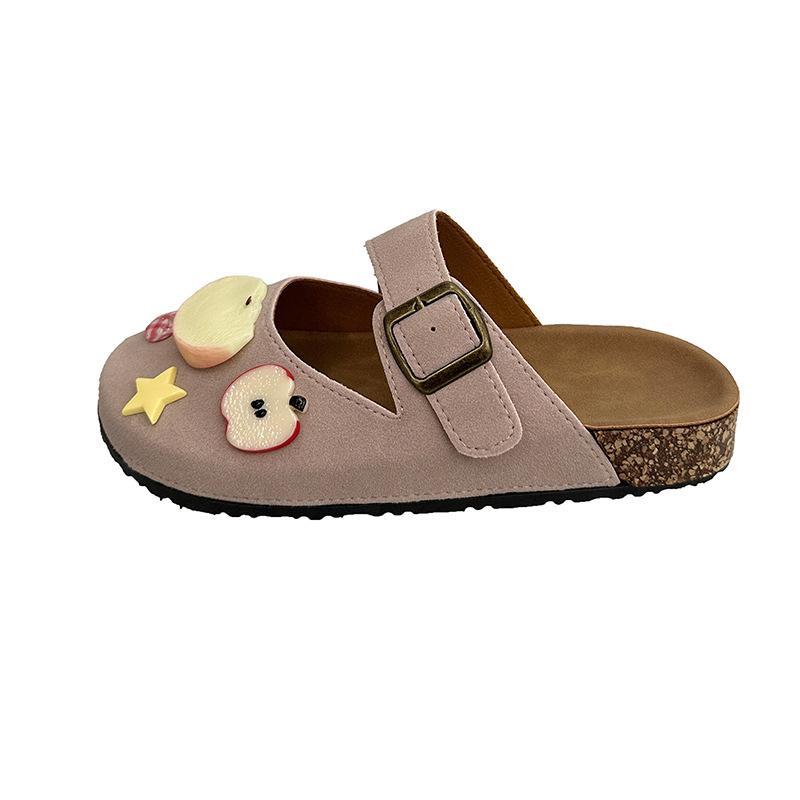 

Милые мультяшные тапочки женские летние новая мода уличная обувь толстая подошва противоскользящие дезодорирующие сандалии на одном ремешке 41 розовый