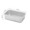 Stainless Steel Crisper Food Grade Refrigerator Organiser Freezer with Lid Seal Box Food Dumpling Container